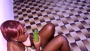 naughty latina teen masturbates with dildo 😏 horny wife vibes