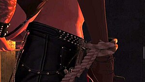 Bound in secondlife, tied up for intriguing bondage sex