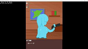 i'm in this game where slimes love sex dont you know i decided to have a pet slime with blowjob monster cock cumshot huge part 1