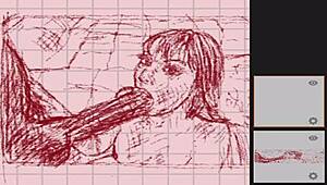 I draw cute milf sucking monster cock in hentai anime