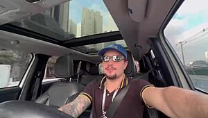 Young Brazilian Novinho Offers His Ass To The Black Favela Uber Driver In This Amateur Gay Scene