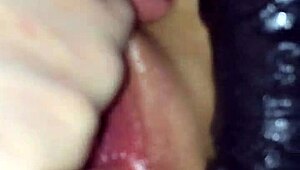 Big Black Cock Wife Masturbates And Squirts On Monster Cock
