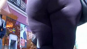 High definition footage of beautiful ass in action