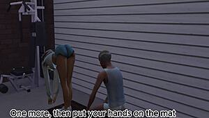 Grandpa's visit turns into a cuckold scene with the old man