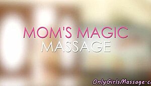 Two voluptuous women indulge in sensual self-pleasure and massage