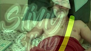 Jerking My Huge Cock to Bisexual Neighbor Porn