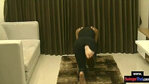 Is his super hot asian girlfriend ready for homemade blowjob?