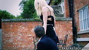 Classy European Babe Sucks Hard Cock in HD