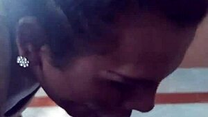 The obedient trans woman passionately sucks cock with deep emotion