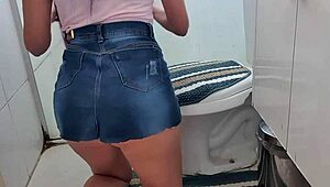 damn, that big ass latina's panties stuck while cleaning?