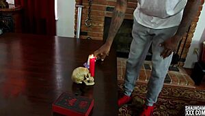 hey, watch this cock-sucking succubus tease with her wild skills