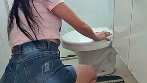 damn, that big ass latina's panties stuck while cleaning?