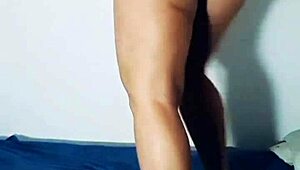 Mirella Delicia Exhibits Masturbation with Dildos in Striptease Compilation