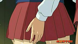 futanari students banging hard at academy in uncensored hentai with monster cocks