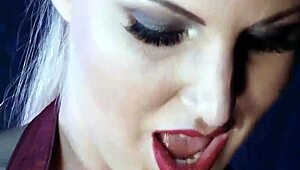 Naughty Blonde Slut Fucking Her Big Cock Deep