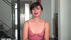 Cute Babe Gags on Cock with Sloppy Deepthroat
