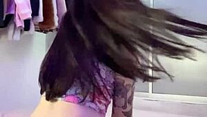 Pretty Geek Latina with Glasses Enjoys Tight Pussy Orgasm in Hot Sex