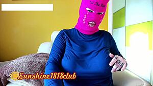 Royal Blue Skimaskgirl Busty Webcam Model Recording Show October 21st