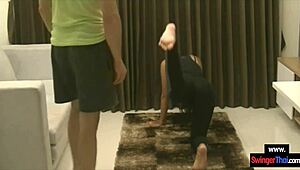 Is his super hot asian girlfriend ready for homemade blowjob?