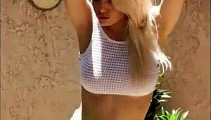 Liz Ashley Rips Clothes In Retro Shoot