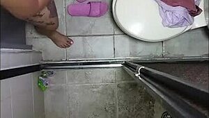 Hey, did you see this hidden camera in my bathroom catching me fingering my holes and licking them after?