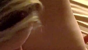 Milf Sofie Marie uses a double-sided dildo with her lady friend in a threesome, licking tits and cunnilingus.