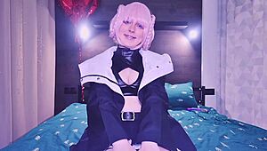 Nazuna Nanakusa talks dirty, shows soles, becomes jerk buddy in POV.