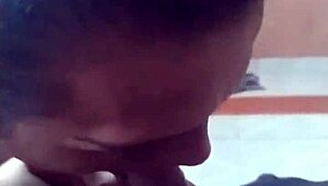 The obedient trans woman passionately sucks cock with deep emotion