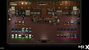 feeling the cum fill her doctor's ass in the office