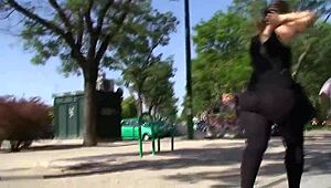 High definition footage of beautiful ass in action