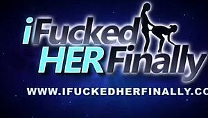 i finally fucked this shaved teen hottie with natural tits in a hardcore blowjob session