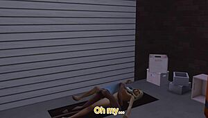 Grandpa's visit turns into a cuckold scene with the old man