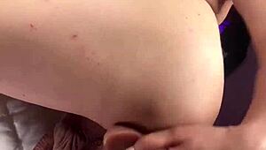 tranny indulges in tight ass play craving hard cock action