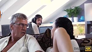 Daddy4k Guy Ignores GF Erica Black So She Bangs His Dad