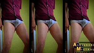 Alejandro Mistral's Hard Cock In Underwear