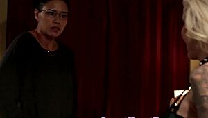 Intriguing lesbian milfs bonding over shared experiences