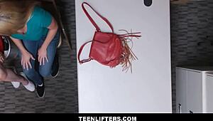 Teenlifters - Stepdaughter Nina Nirvana Caught in Shop Scandal