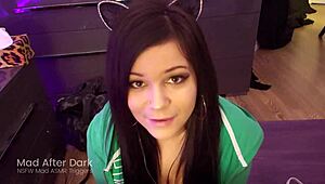 Hey, teen girlfriend sucks your cock in pov asmr blowjob 😘