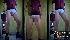 Alejandro Mistral's Hard Cock In Underwear