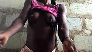 Crazy bitch rips clothes and teases till naked! 😈