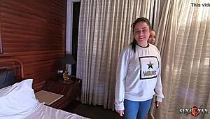 Teen 18+ Safyra Safi Misbehaves with Monster Cock Behind Scenes