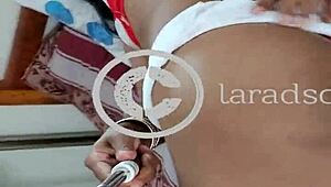 Indian ladyboy lara dsouza engages in self-pleasure routine