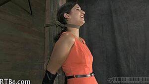 in this casual scene, the girl gets FUCKED by a machine in sadomasochistic pleasure, her body writhing as it pounds her relentlessly