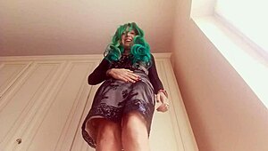 Angry giantess with big ass gets horny and hungry