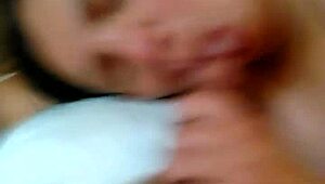 Latina Deepthroats Monster Cock with Small Tits and Sexy Smile