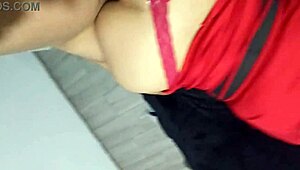 Latina girlfriend receives handjob and blowjob before bent-over doggystyle.