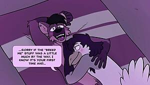 does that furry wolf eat the gay bird on the beach with cum