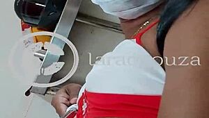 Indian ladyboy lara dsouza engages in self-pleasure routine