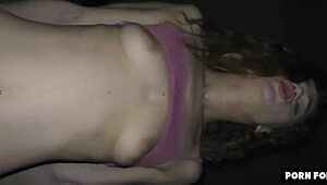 cute spanish teen sabrina in dorm at night