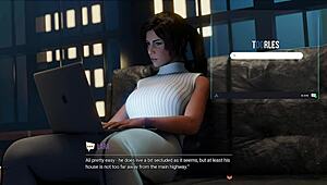 lets play croft adventures lust path part 2 with shaved pussy and big cock